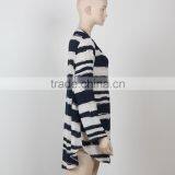 Woman Casual Dress Shirt Dress Chiffon Fabric Black and White Woman Clothing Guangzhou thumbnail-2