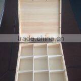 Classical Wooden Box With Dividers Unfinished Box Wholesale Wooden Packaging Wholesale