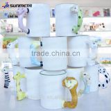 Top Quality 11oz Animal Shaped Ceramic Mug Sublimation