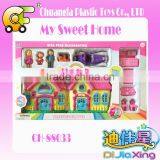 Wholesale Suitcase Villa Toys Plastic House Toys With Doll thumbnail-3