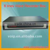 8 lines box call voice recorder /usb call recorder box