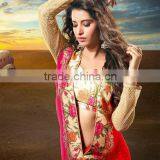 Bollywood Actress Off White Georgette Saree thumbnail-4