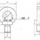 DIN580 Forged Lifing Galvanized Eye Bolt Rigging thumbnail-2