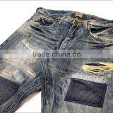 High Quality Heavy Wash Ripped Jeans Wholesale Destroyed Jean American Wholesale Jeans (LOTM258) thumbnail-5