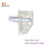 Cabinet 5mm Transparent Metal Pins Shelf Support for Shelf Glass