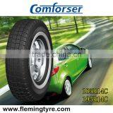 WSW White Sidwall Car Tire 195R14C 185R14C thumbnail-1