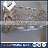 stainless steel wire mesh baskets folding laundry basket shelf factory