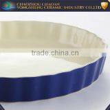 China Cheap Round Ceramic Griddle Plate Cake Baking Dishes & Pans for Sale thumbnail-2