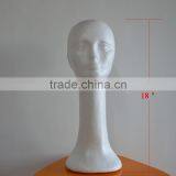 18" Female Styrofoam Head Model Wig Hair Hats Caps Glasses Long Neck Display Manequim Mannequin Manikin Head For Wigs thumbnail-3