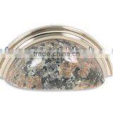 Cup Pull-PC-BN Granite Pull Cup Pull Brushed Nickel for Kitchen and Bathroom thumbnail-1