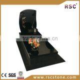 Black Marble Headstone , Marble Grave Headstones thumbnail-1