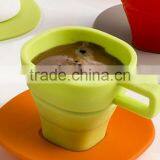 Silicone Espresso Collapsible Cup and Saucer thumbnail-1