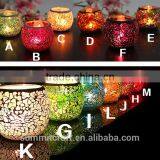 Modern Mini Colourful Glass Mosaic Candle Jar