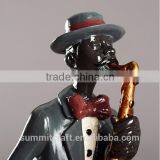 Bar Decoration American Vintage Resin Jazz Musician Statues thumbnail-4