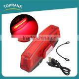 LED USB Rechargeable Bike Headlight Waterproof COB Bicycle Front Rear Light thumbnail-1