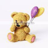 Custom Small Resin Bear With Balloon Statue thumbnail-2