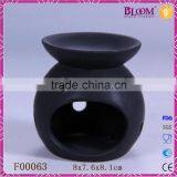 Factory Direct Sale Matt Black Ceramic Oil Burner thumbnail-3