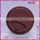 320ml Ceramic Coffee Travel Mug With Silicone Lid thumbnail-4