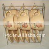 Porcelain Turkish Tea Set With Iron Rack thumbnail-1