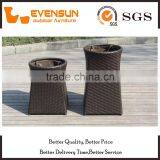 Garden Flat Wicker Hamper Box Outdoor Rattan Storage Furniture thumbnail-3