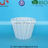 Glazed White Ceramic Origami Plant Pots thumbnail-3