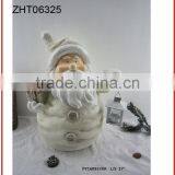 Hand Painted Ceramic Santa for Chrismas Decoration thumbnail-1