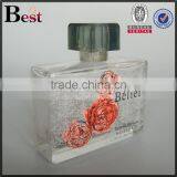 2017 Cosmetic Perfume Bottle 100ml Glass Square Perfume Bottle 100ml Glass Clear Perfume Bottle 100ml Glass With Decals thumbnail-4