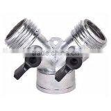 Zinc Y Connector With Valve thumbnail-1