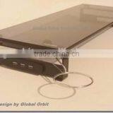 Monitor Computer Stand With USB Hubs & Plug, Tempered Glass thumbnail-6