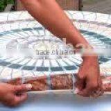 2016 as Seen on tv Fitted Mosaic Table Cover Pvc Table Cover Table go Round thumbnail-2