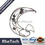 Household Moon Shape Metal Decorative Red Wine Bottle Rack Holder thumbnail-1