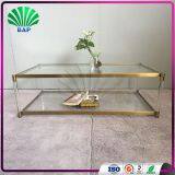 Living Room Corner Table Mirrored Console Table Plexiglass Coffee Table With Metal Legs thumbnail-3