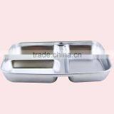 1L 3 Compartments Stainless Steel Tiffin Lunch Box thumbnail-6