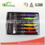 WCJ849 Hign Quality 6 Pcs Cutlery Set Wholesale PLastic Fork Set thumbnail-3