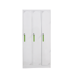 Knock Down Colourful Steel Cabinet Locker With 3 Doors for Government Use thumbnail-2
