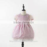 Lace Flower Ruffle Sleeve Back Bow Tie Dress Toddler Girl 2017 New Dress thumbnail-5