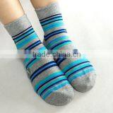 Colorized Striped Style High Quality Dress Business Men Socks thumbnail-1