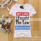Printing Slim Lady's T-shirt Differden Style for Different People Enjoy Yourself thumbnail-6