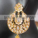 Dangler EARRINGS TIKA Gold Tone EARRINGS thumbnail-3