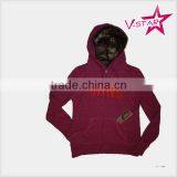 Ladies Fashional Fleece Hoodie With Fur Lining thumbnail-1