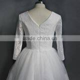 Applique Lace Short Lace Bridal Wedding Dress thumbnail-4