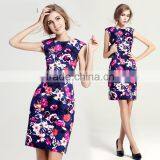 OEM Fashion Latest Women Dresses , Summer Casual New Fashion Ladies Wholesale Floral Dress thumbnail-2