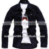 2016 Superbly Multicolor Men Corduroy Casual Shirt thumbnail-5