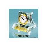 Sell Crystal Piano Shaped Clock thumbnail-1