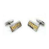 304# Highly Polishing Wedding Mens Gold Cufflinks Stamping Crafts thumbnail-1