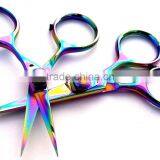 Razor Scissors 4" & 5" Set Rainbow Plasma Coating Super Sharp Blades Fly Tying