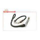 Tibetan Mastiff Real Leather Rope Dog Choke Collar Attaching With Short Tensile Leash