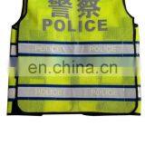 Promotion Yellow Police Crossfit Reflective Safety Jacket