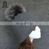Best Choose Fur Girls Winter 100% Arcylic Beanie Pompom For Hat