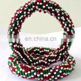 Indian Traditional Pearl Beaded Bangles-Party Wear Bangles-Fashion Wear Bangles-Afghani Bangles-Boho Hippie-Belly Dance Bangles thumbnail-1